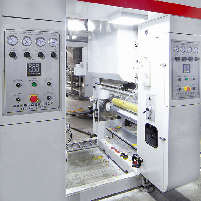 GWASY-B2 Máquina de impresión de huecograbado de película plástica de velocidad media con control de computadora y sistema de 3 motores en 140 mpm